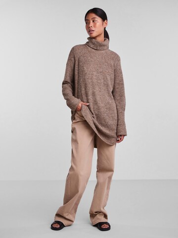 PIECES Sweater 'Ellen' in Brown