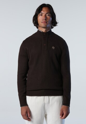 Pull-over North Sails en marron : devant