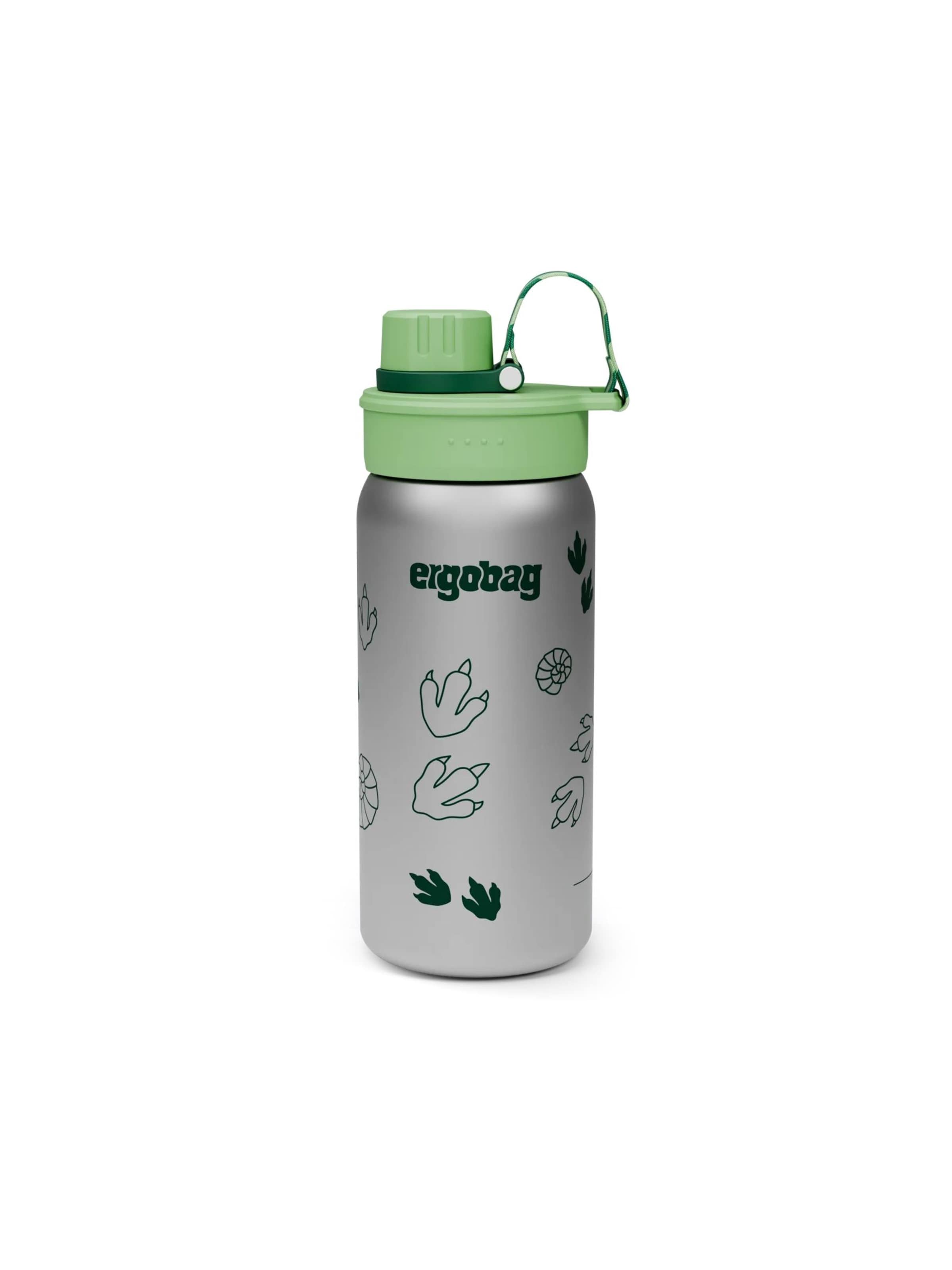 ergobag Drinking Bottle 'Trinkflasche Edelstahl Trinkflasche' in Green: front