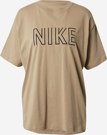 T-shirt oversize Nike Sportswear en vert : devant