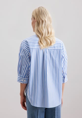 SEIDENSTICKER Blouse 'Schwarze Rose' in Blauw