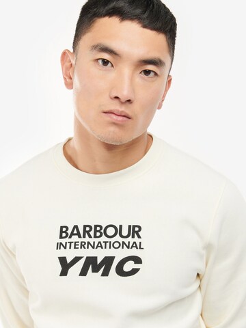 Barbour International Sweater 'Albourne' in White