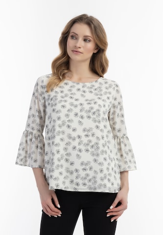 Camicia da donna di Usha in bianco: frontale