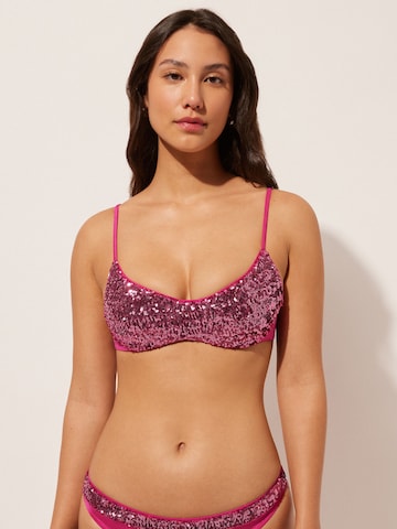 CALZEDONIA Bustier GLOWING SURFACE in Rot: Vorderseite