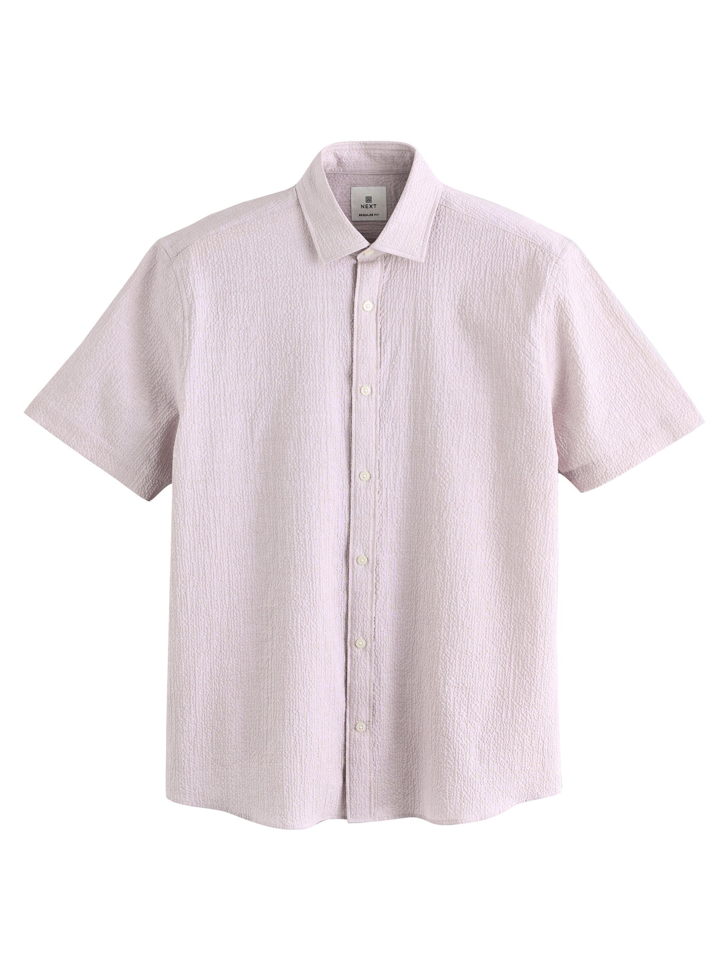 Next Regular fit Πουκάμισο σε λιλά: μπροστά