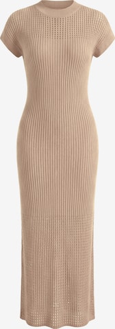 Imily Bela Strikkjole i brun: forside