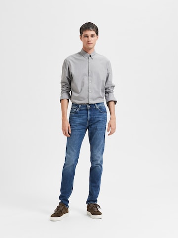 SELECTED HOMME Slimfit Jeans 'Leon' in Blau