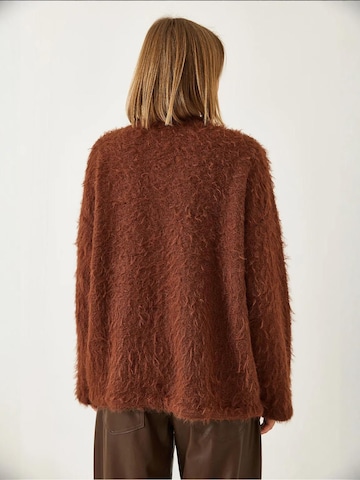 Bianco Lucci Gebreid vest in Bruin