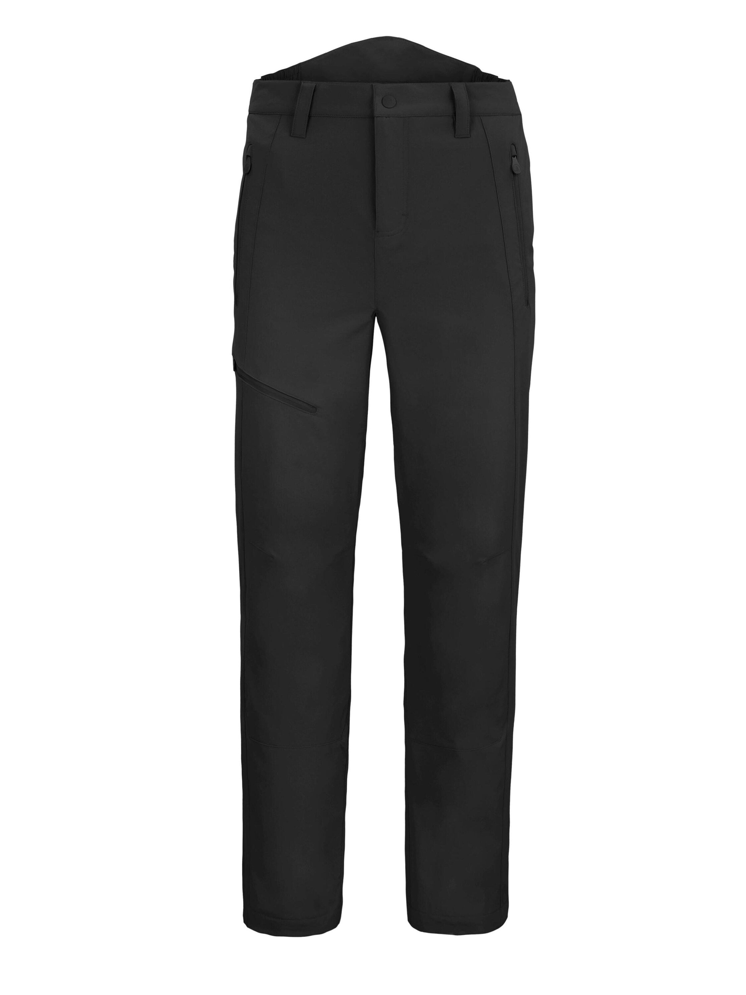 Regular Pantalon outdoor 'Basin' normani en noir : devant