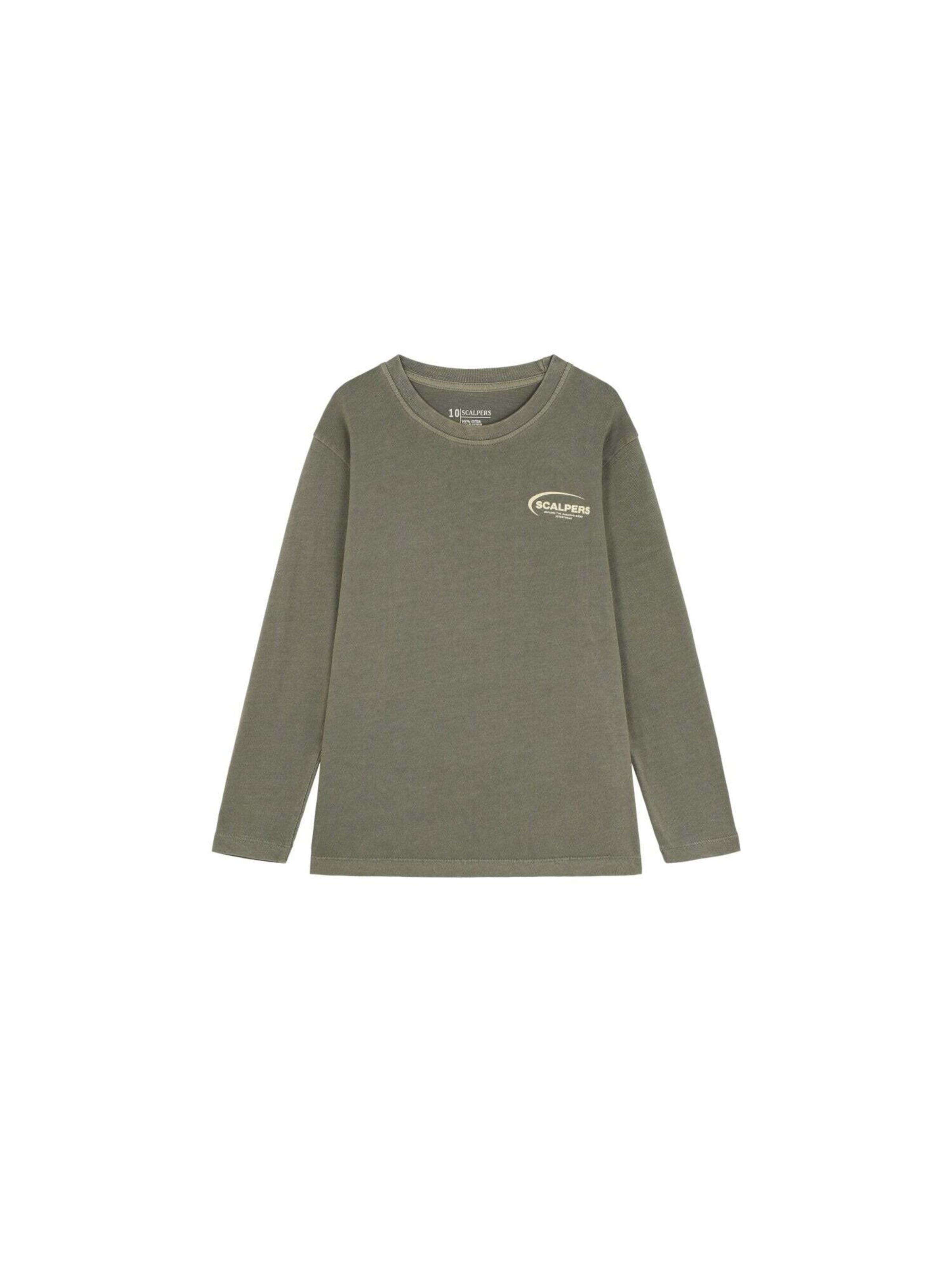 Scalpers T-shirt 'Scworldlstee' i grön: framsida