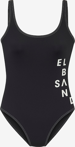 ElbsandJednodijelni kupaći kostim - crna boja: prednji dio
