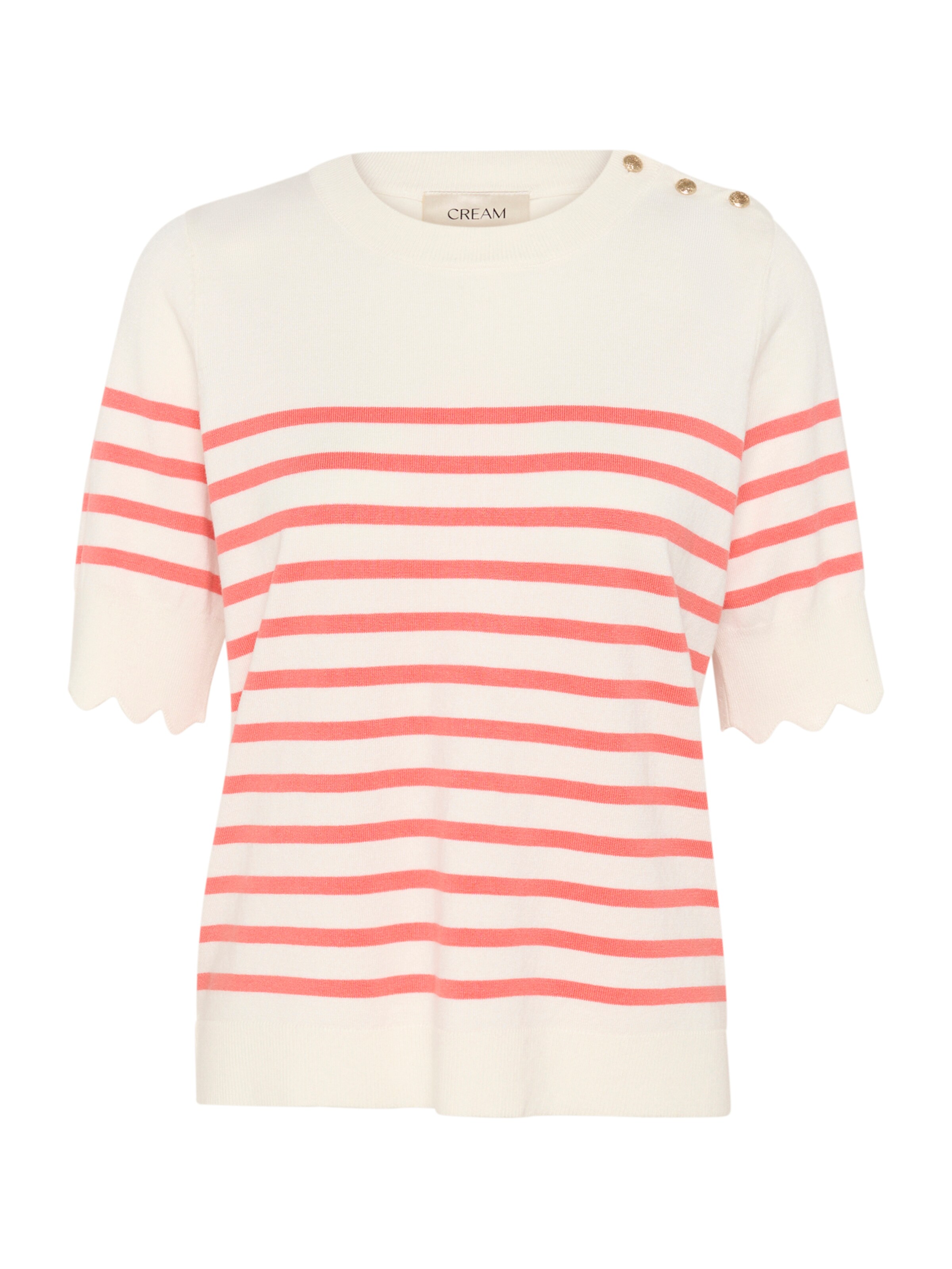 Pull-over 'CR Villea' Cream en blanc : devant