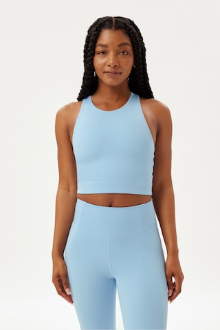 Girlfriend Collective Bustier Sportmelltartók 'Dylan' - kék: elől