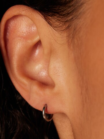 Boucles d'oreilles 'Glitzerndes Basic' Lucardi en argent : devant