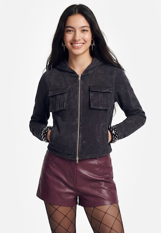Veste mi-saison myMo ROCKS en noir : devant