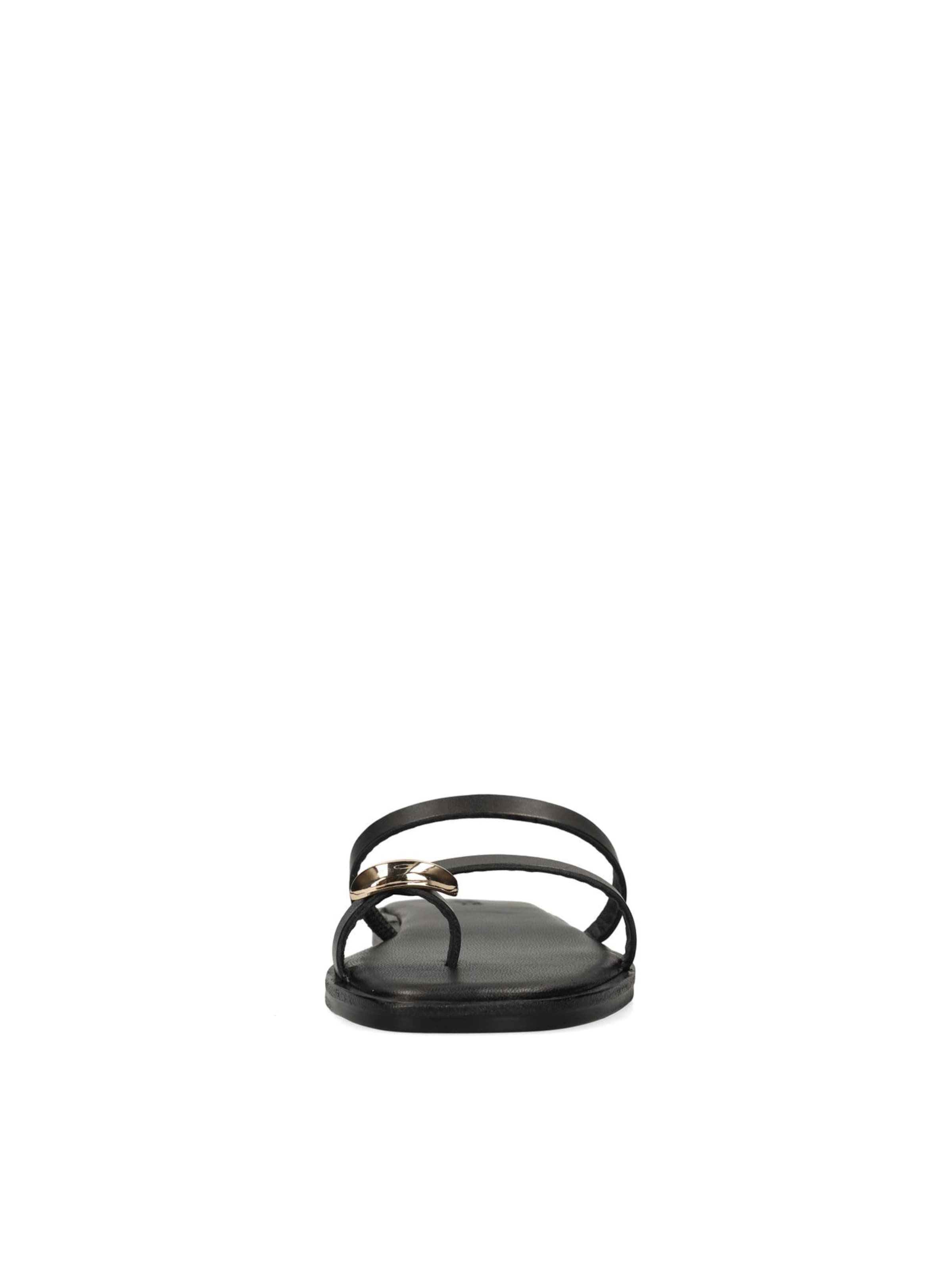 SACHA T-Bar Sandals in Black