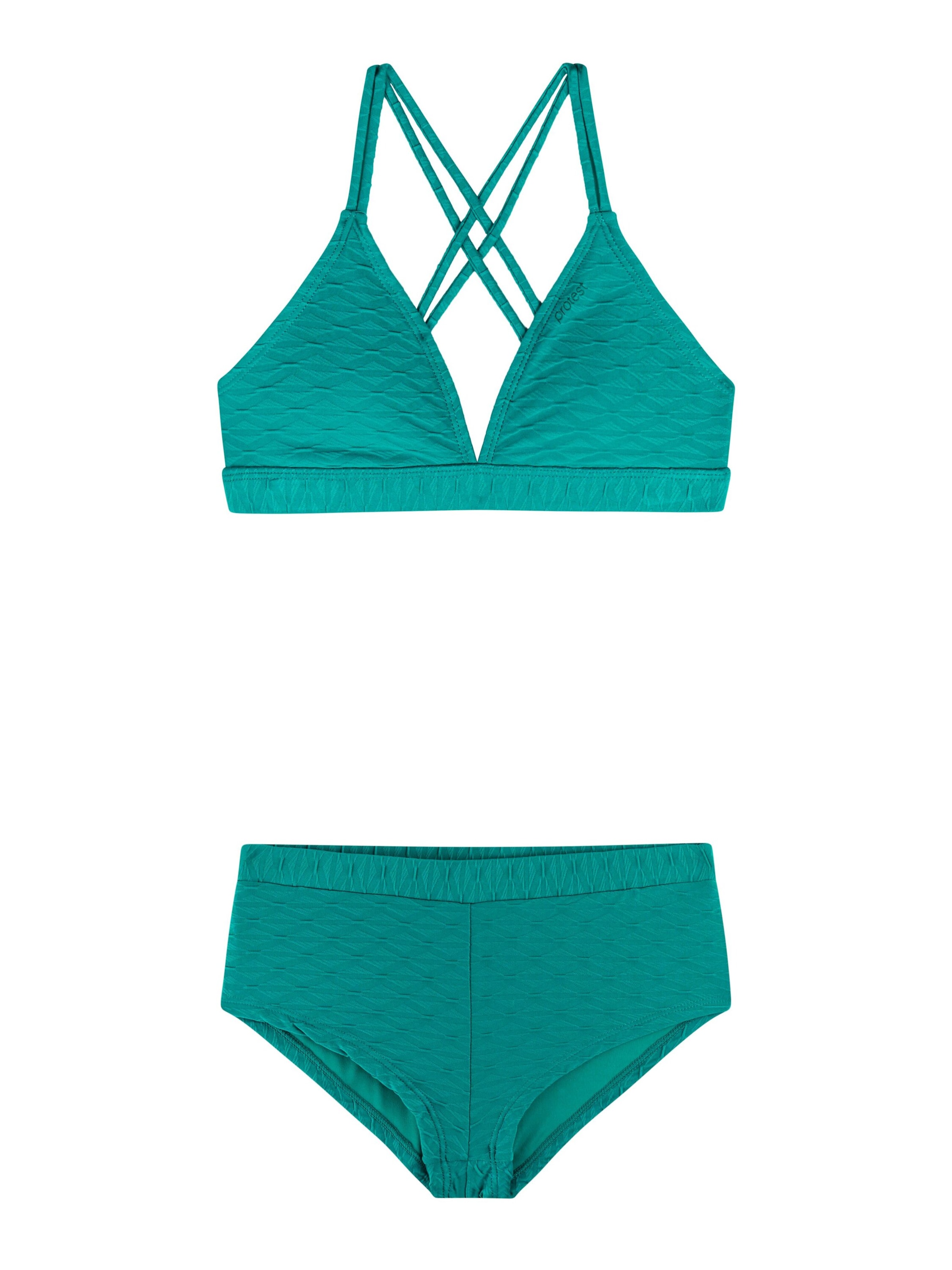 PROTEST Triangle Bikini 'PRTYolanda JR' in Green: front