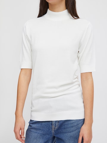 Pull-over 'MAFA' ICHI en blanc