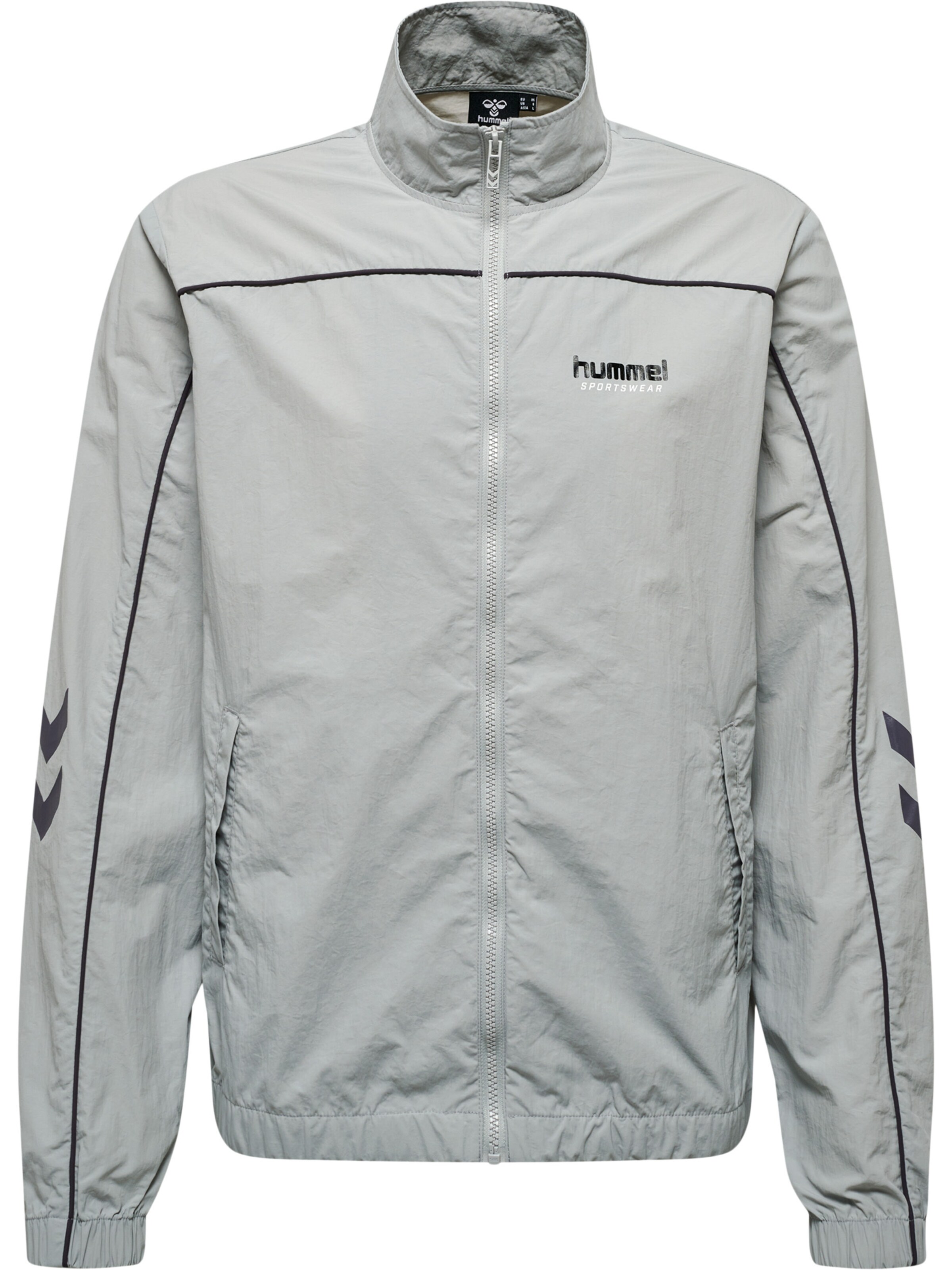 Hummel Sports jacket in Grey: front