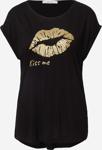 T-shirt 'Nicoletta' ABOUT YOU en noir : devant