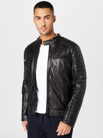 JOOP! Jeans Between-season jacket in Black: front