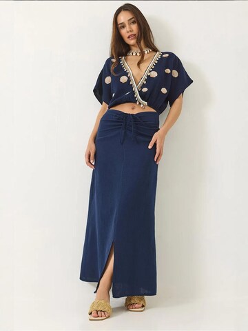 Bianco Lucci Set in Blau: Vorderseite