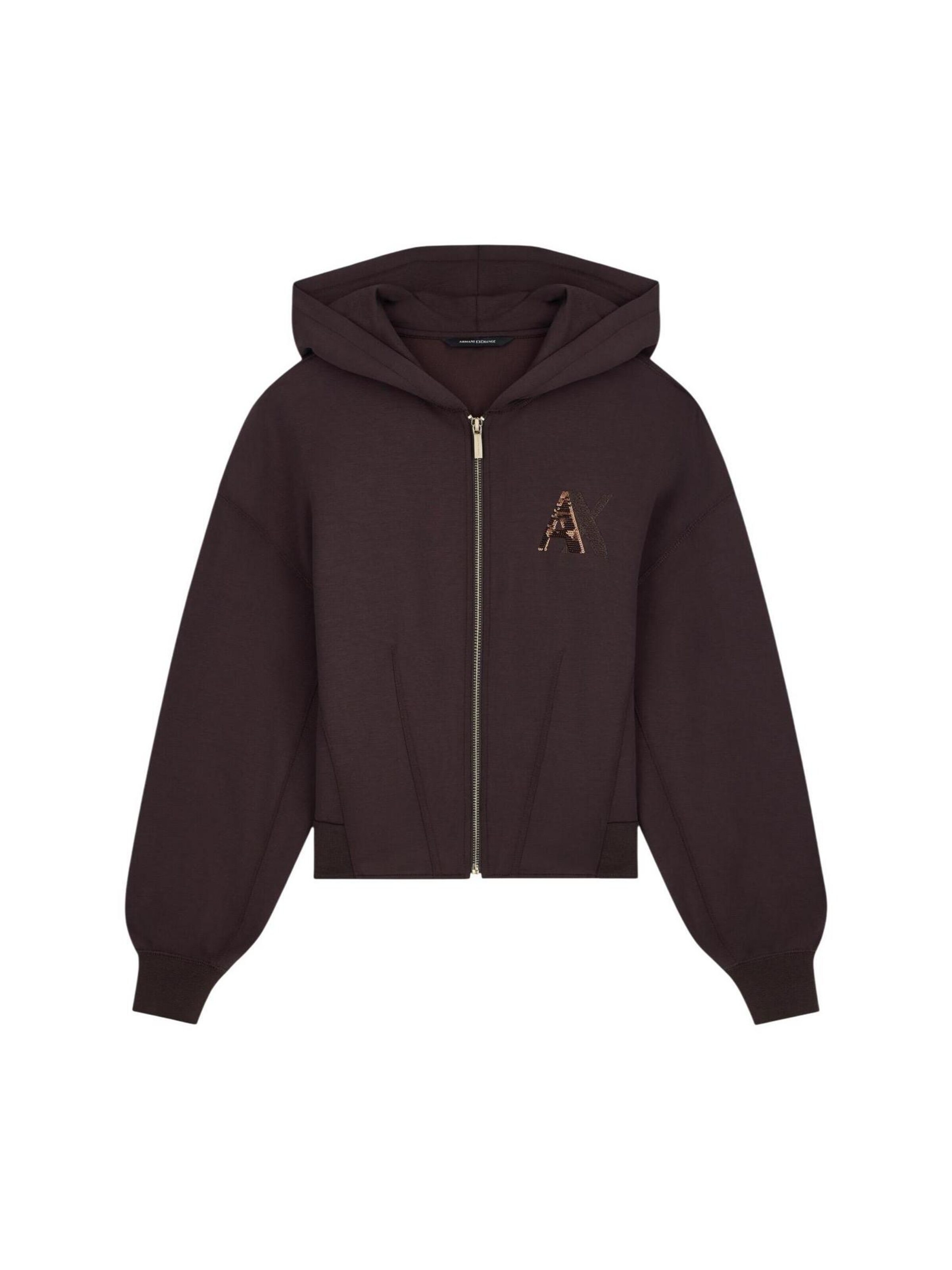 Sweat-shirt 'XW002861 AF13397' ARMANI EXCHANGE en marron : devant