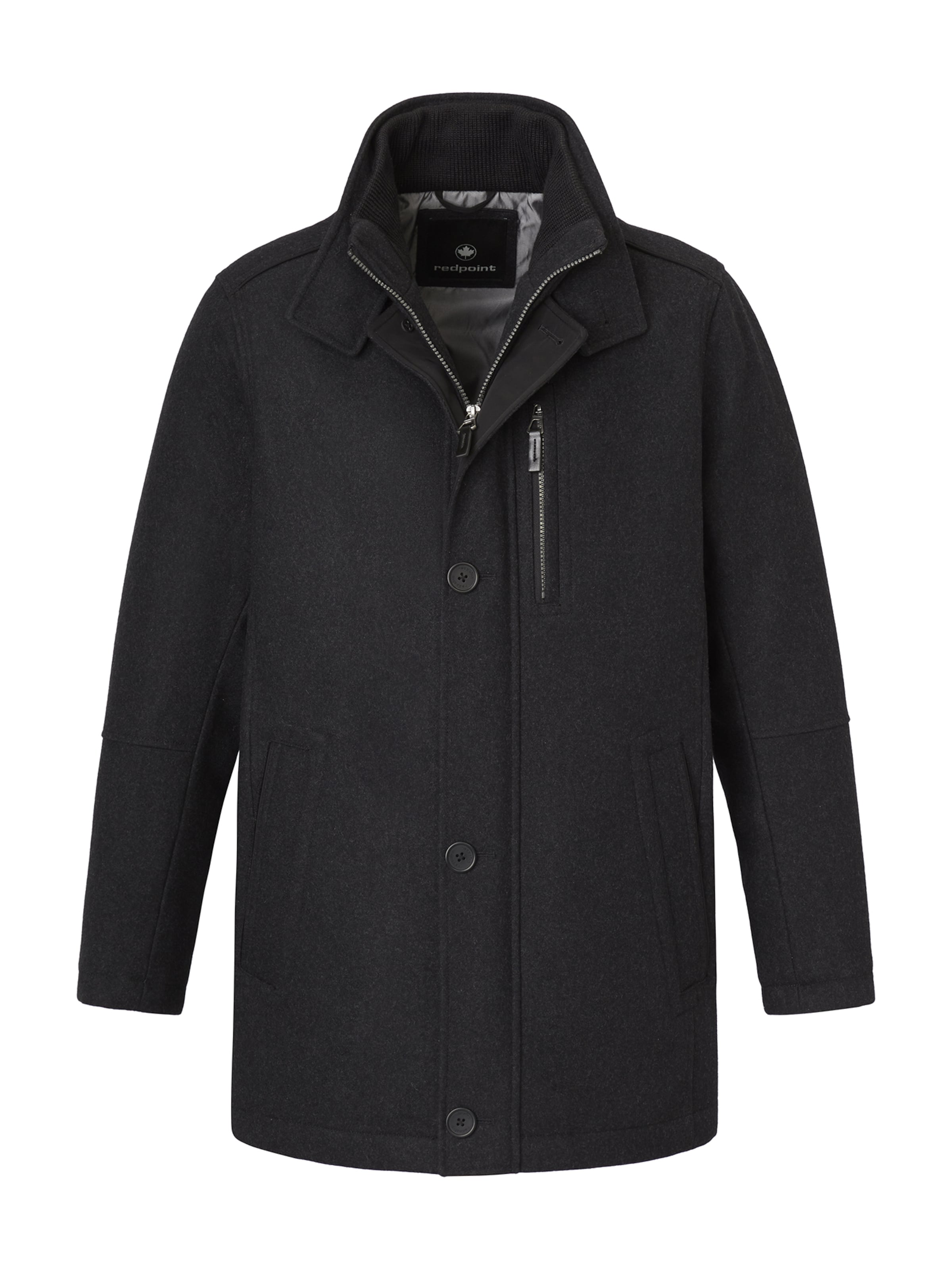 REDPOINT Übergangsparka in Schwarz: Vorderseite