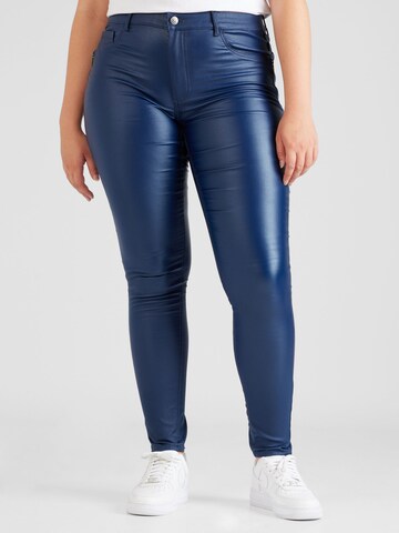 ONLY Carmakoma Slimfit Kalhoty 'NYA' – modrá: přední strana