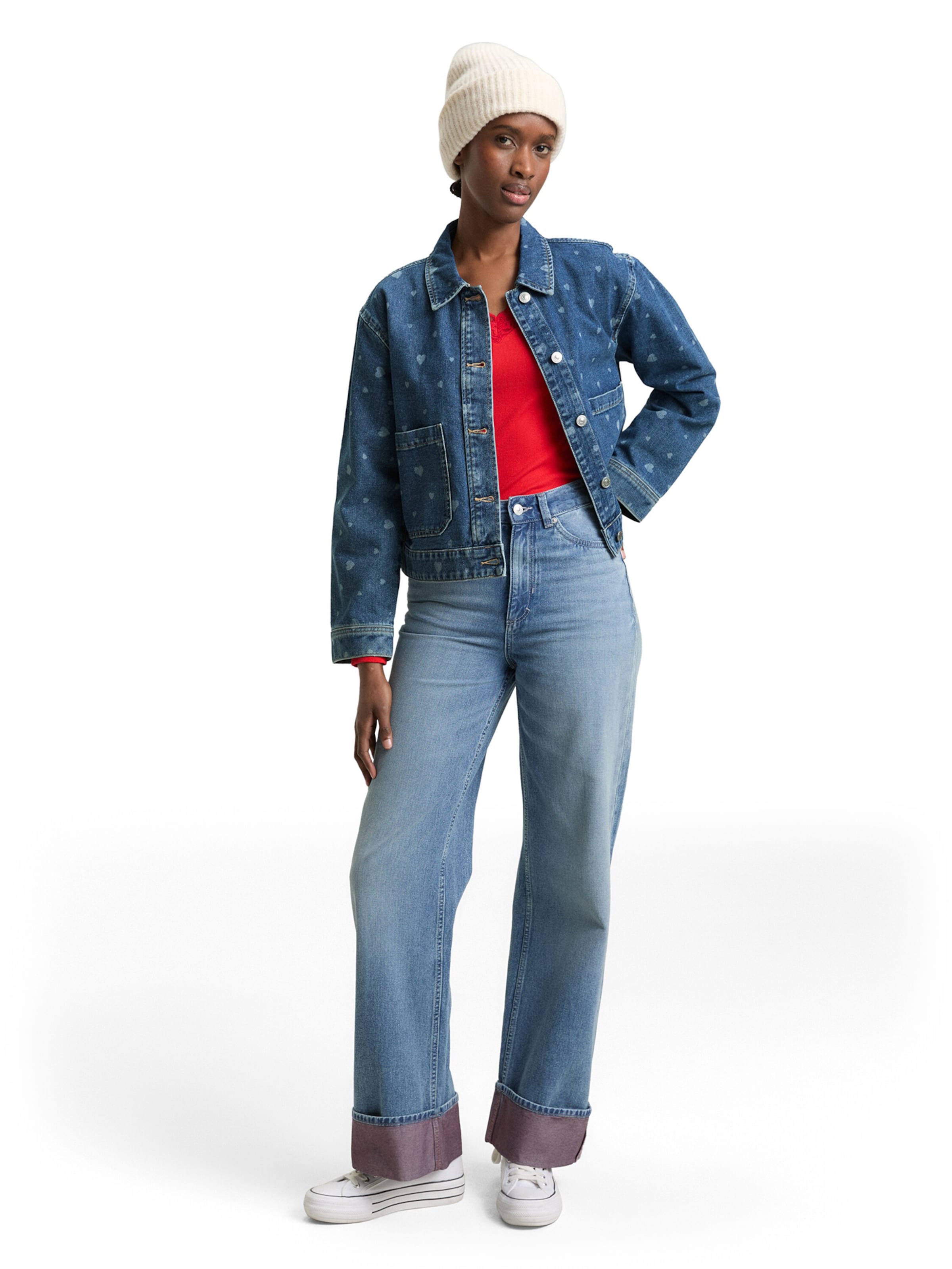 TOM TAILOR DENIM Between-Season Jacket in Blue