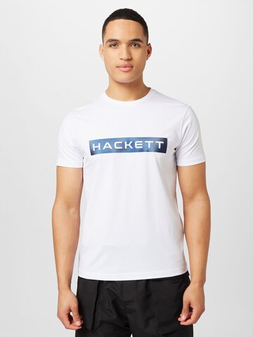Hackett London חולצות בלבן: מלפנים