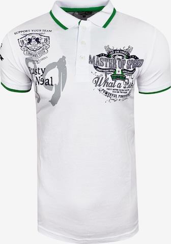 Rusty Neal Shirt in White: front