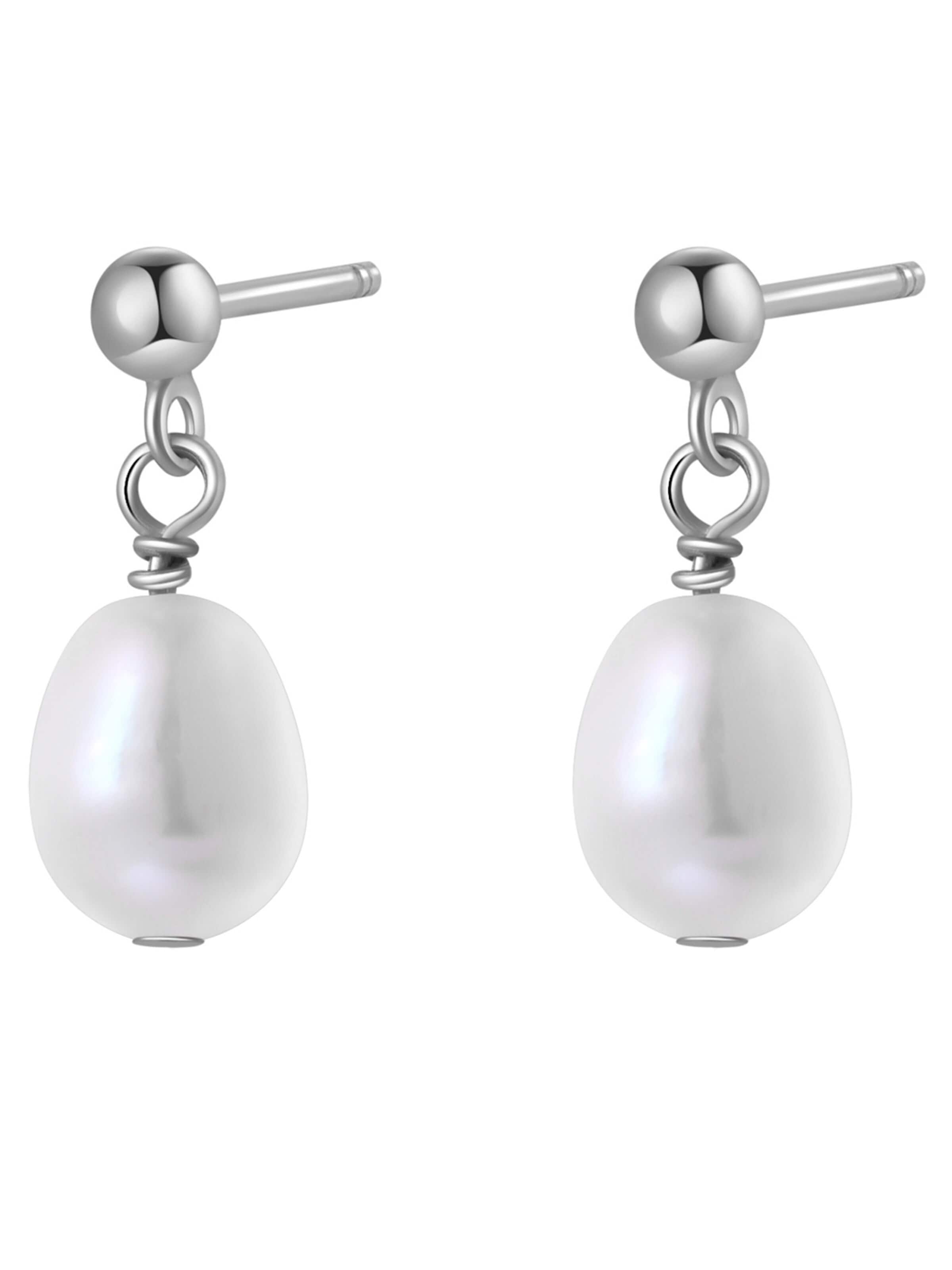 Orecchini 'Ball and Pearl' di Hey Happiness in argento