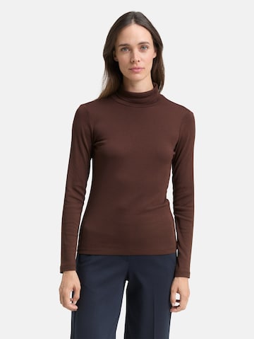 TOM TAILOR Shirt in Braun: Vorderseite