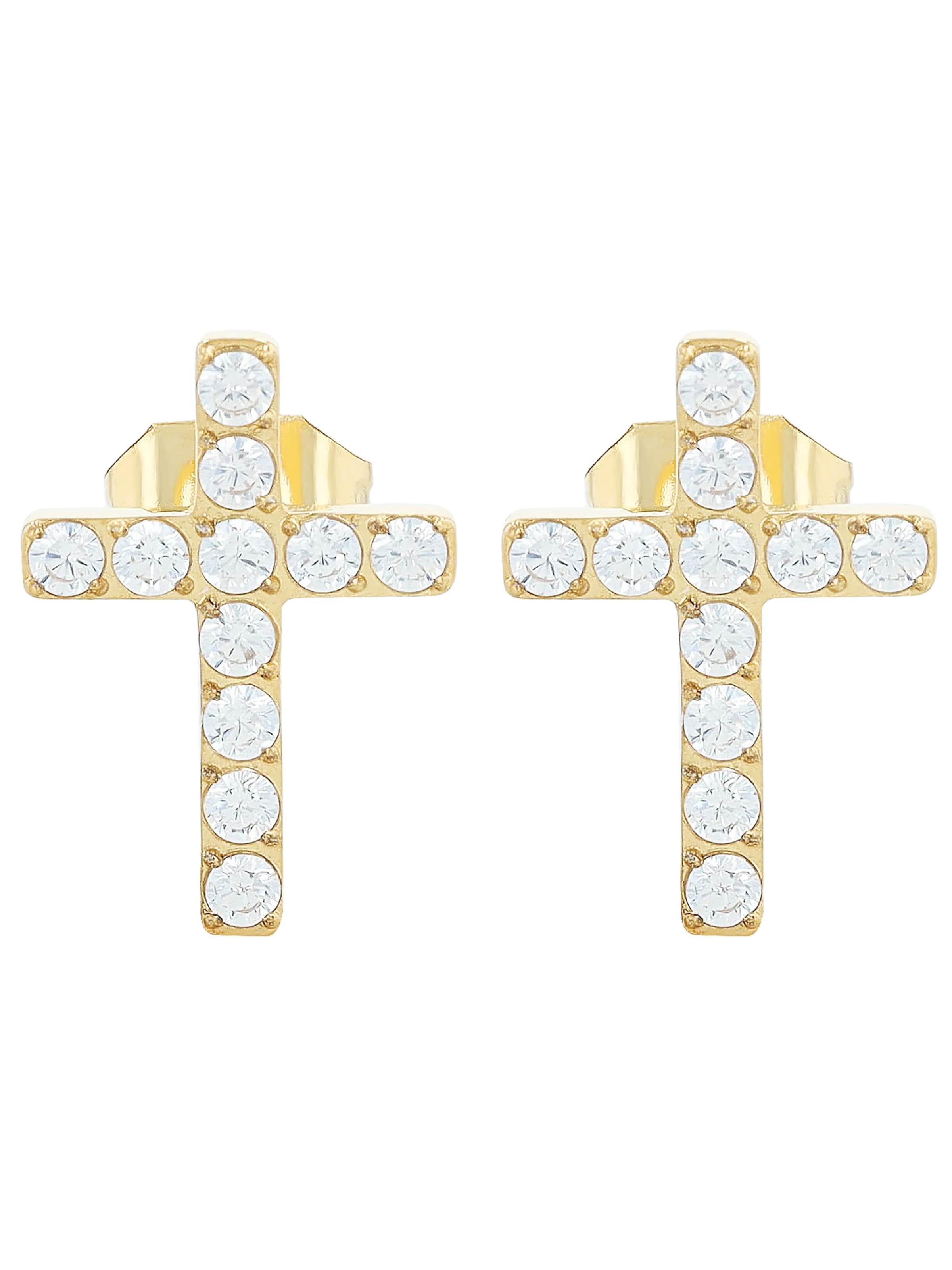Akzent Earrings 'Lucaria, langlebig' in Gold: front