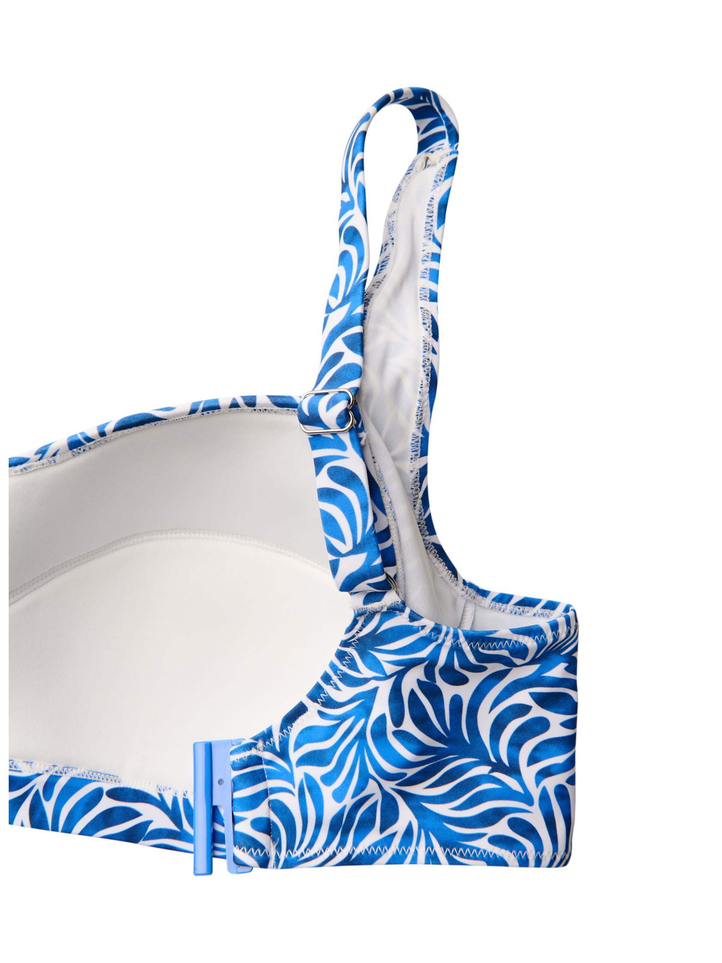 Swim by Zizzi Bustier Bikinitop 'Stella' in Blau