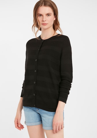 Fransa Knit Cardigan 'FRLETAN 1' in Black: front