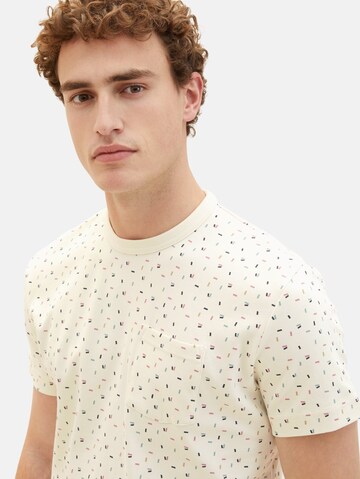 TOM TAILOR T-Shirt in Beige