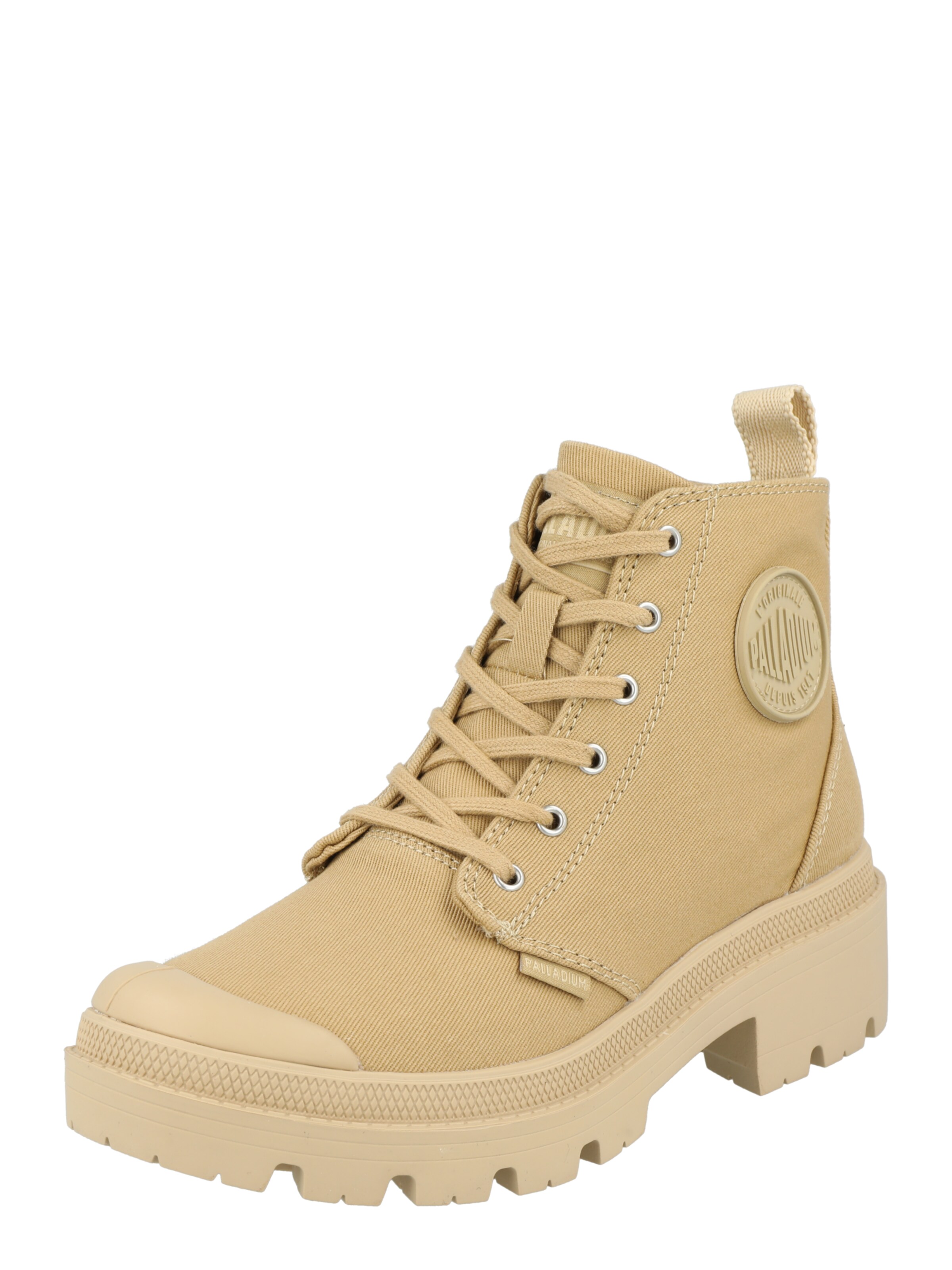 Palladium Veterlaarsjes 'Pallabase' in Beige: voorkant
