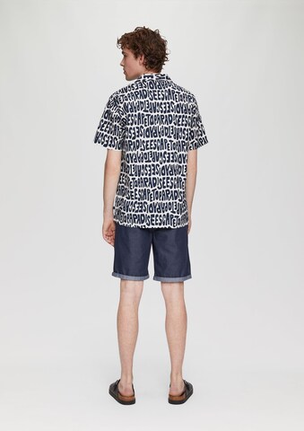 QS Comfort fit Button Up Shirt in White