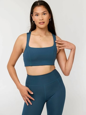 Girlfriend Collective Bustier Top ' Natalie ' in Blau
