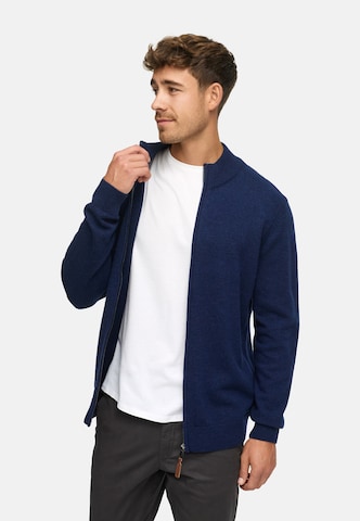 INDICODE JEANS Knit cardigan 'Margous' in Blue