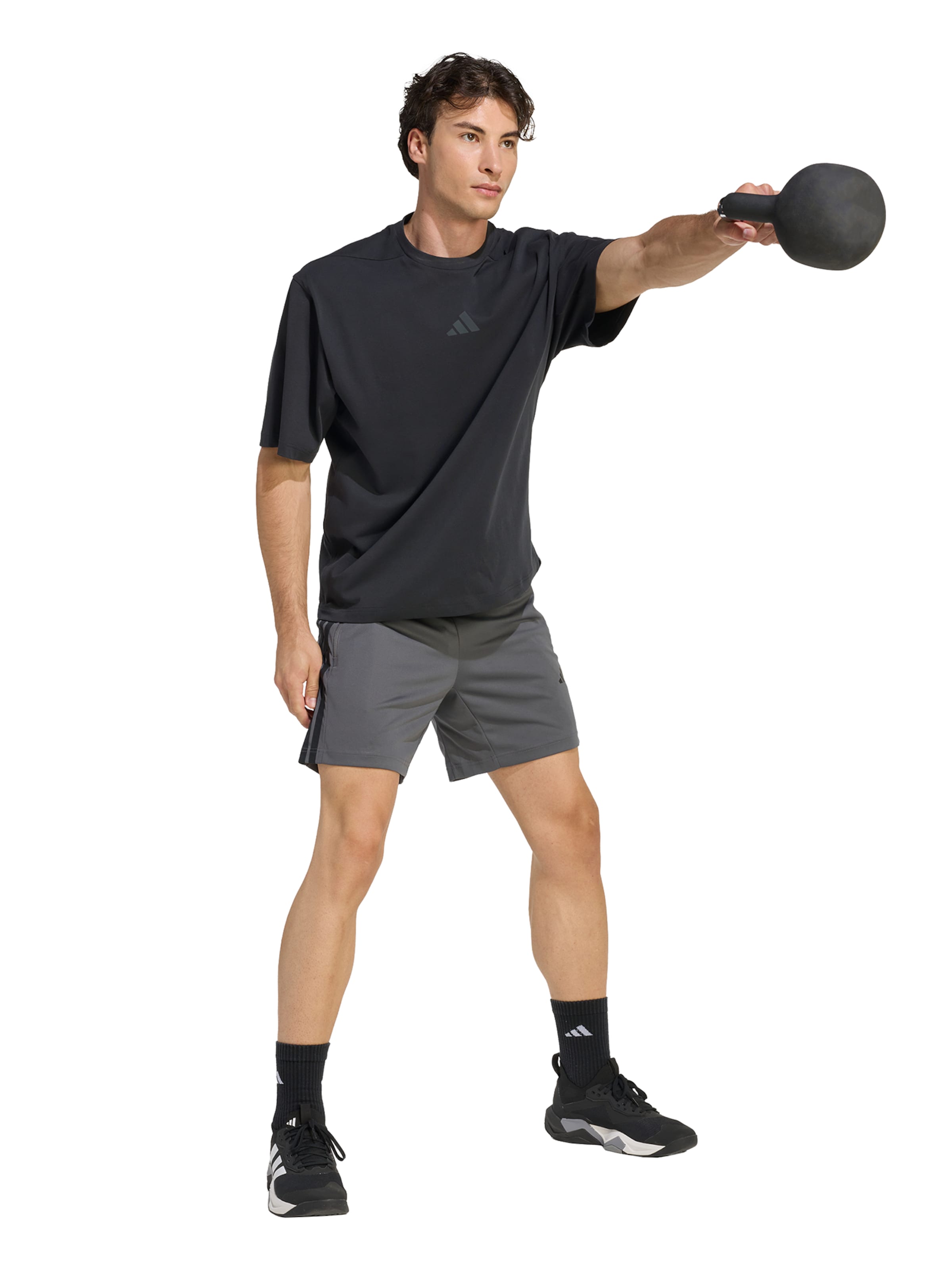 ADIDAS PERFORMANCE Regularen Športne hlače 'WE BAS 3SPQ' | siva barva