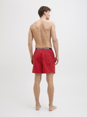 JACK & JONES Plavecké šortky 'JPSTMaui' – červená