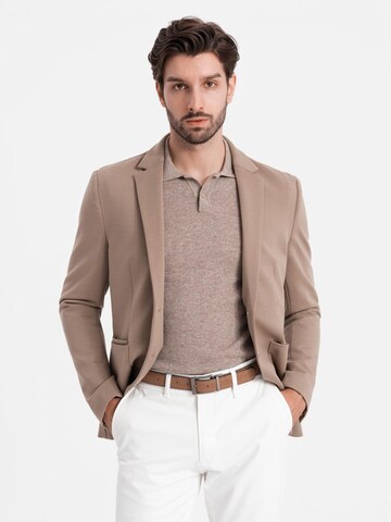 Coupe regular Veste de costume Ombre en beige