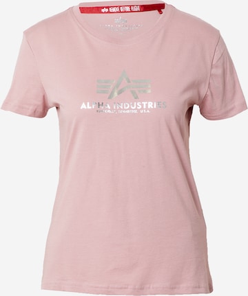 ALPHA INDUSTRIES Shirt in Pink: front