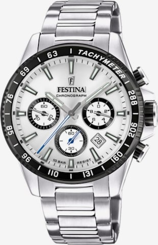FESTINA Zegarek analogowy 'Chronograph TIMELESS CHRONOGRAPH' w kolorze srebrny: przód