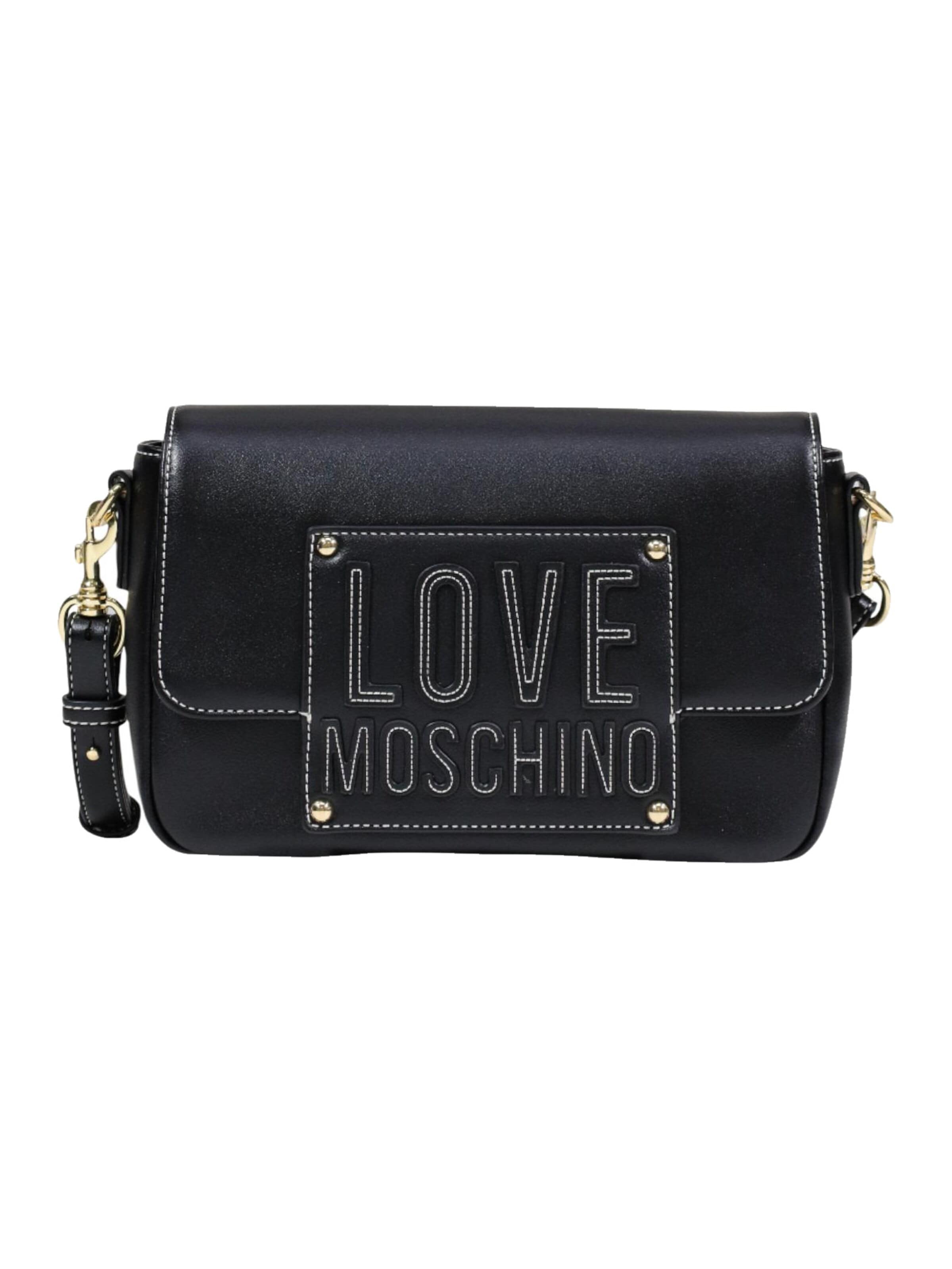 Sac bandoulière Love Moschino en noir : devant