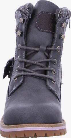 JANE KLAIN Lace-Up Ankle Boots in Grey