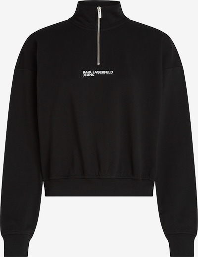 KARL LAGERFELD JEANS Collegepaita värissä musta / luonnonvalkoinen, Tuotenäkymä